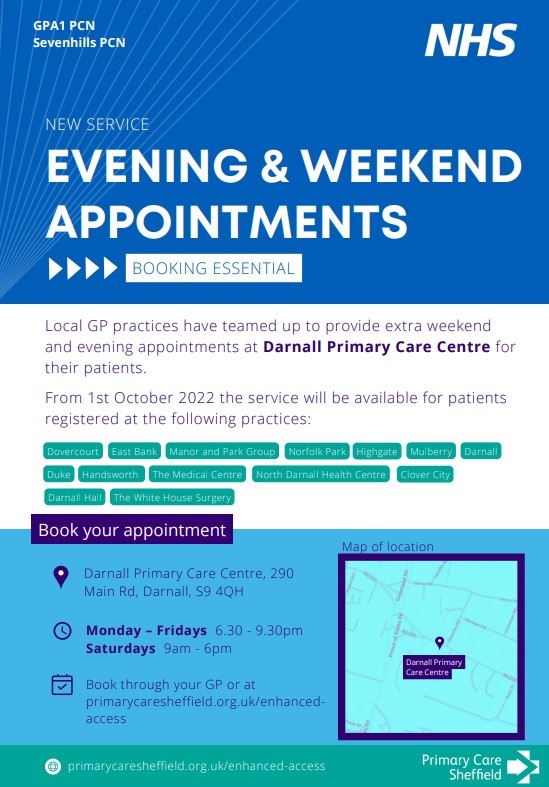 Evening and Weekend Appointments